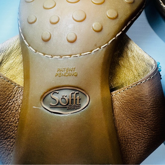 Sofft Women's Brown Beaded Leather Sandals Size 11 - Picture 13 of 13